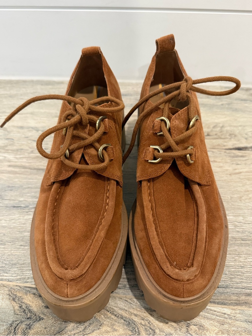 Sam Edelman Suede Lug Sole - Size 7